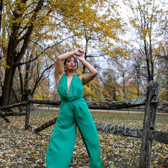 Women’s Green Jumpsuit - Picture 15 of 16